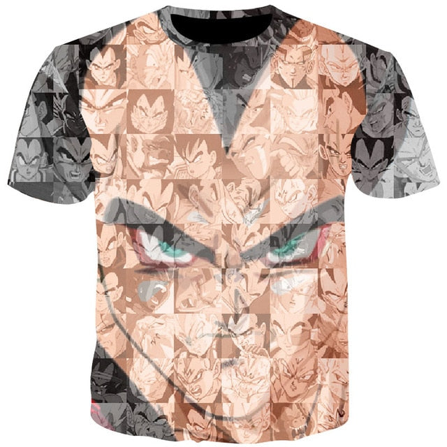 Men Anime Print Dragon Ball 3D T-Shirt Oogway Tees Master Roshi Men T shirt Streetwear Plus Size