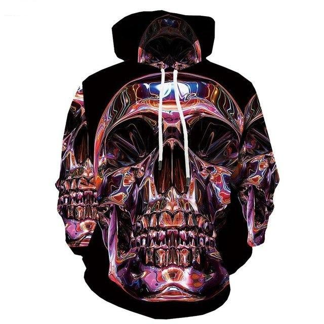 Men Halloween Pumpkin 3D Print Black Hoodie