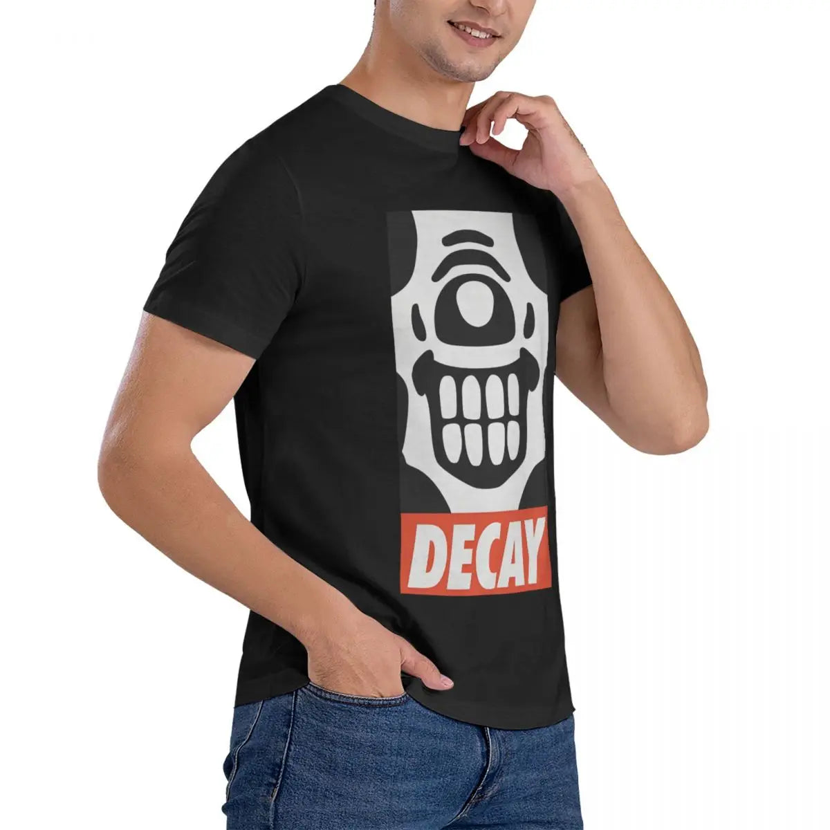 Men's Decay T Shirts W-Warhammer 40k Pure Cotton Clothes Funny Short Sleeve O Neck Tees Summer T-Shirt