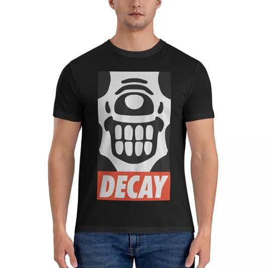 Men's Decay T Shirts W-Warhammer 40k Pure Cotton Clothes Funny Short Sleeve O Neck Tees Summer T-Shirt