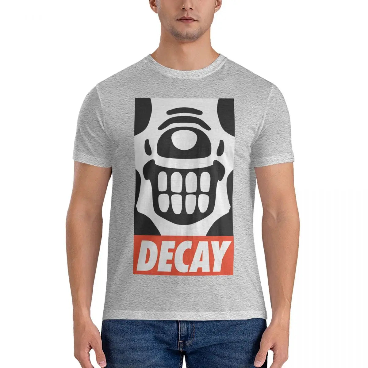 Men's Decay T Shirts W-Warhammer 40k Pure Cotton Clothes Funny Short Sleeve O Neck Tees Summer T-Shirt