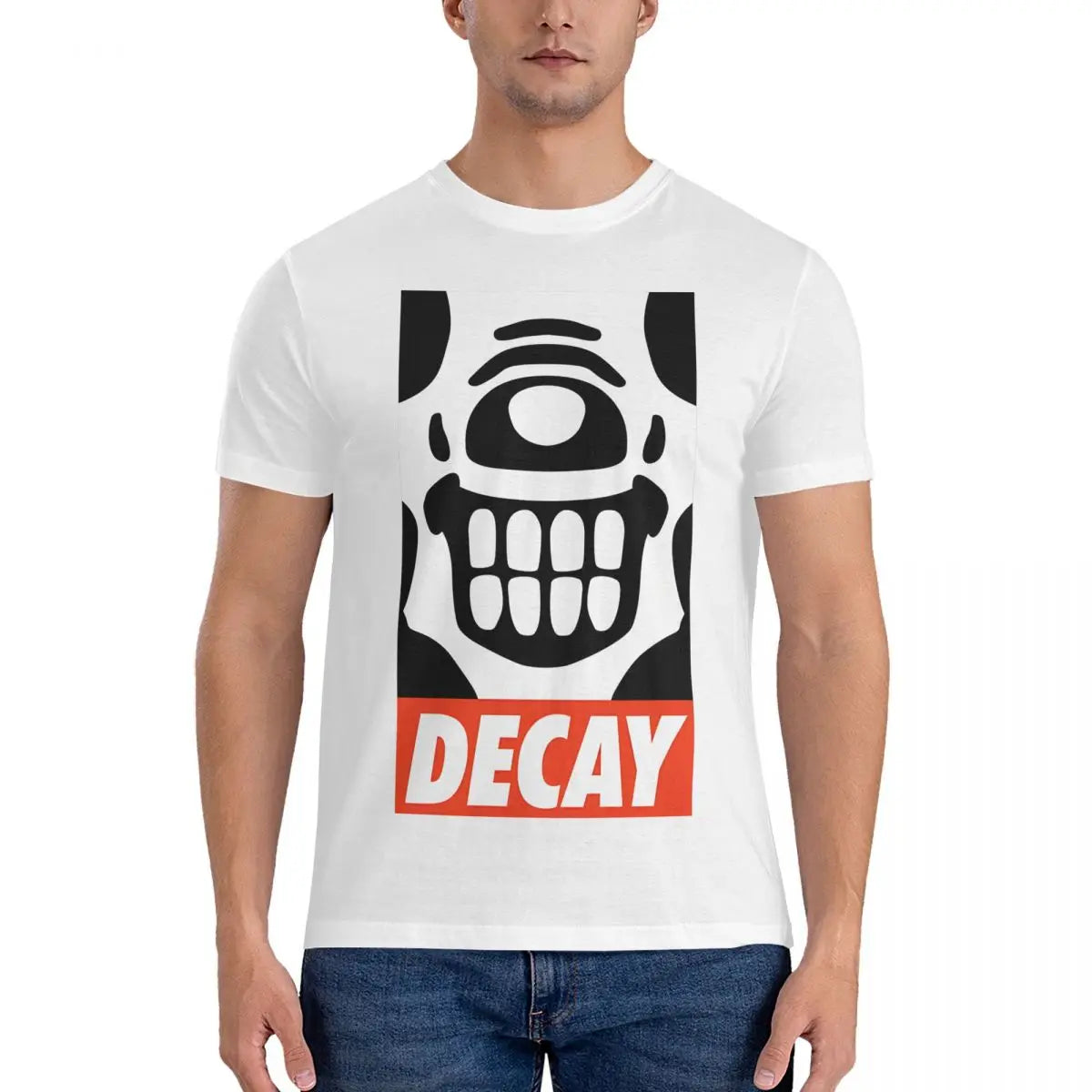 Men's Decay T Shirts W-Warhammer 40k Pure Cotton Clothes Funny Short Sleeve O Neck Tees Summer T-Shirt