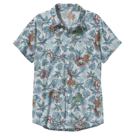 Men's Marvel Avengers Button Up Woven