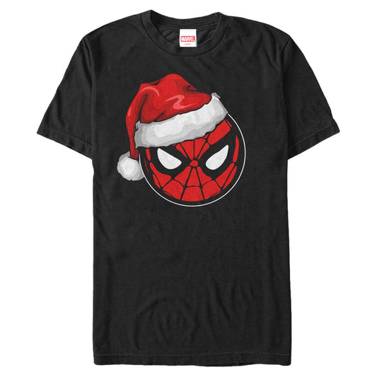 Men's Marvel Spidey Santa Hat T-Shirt