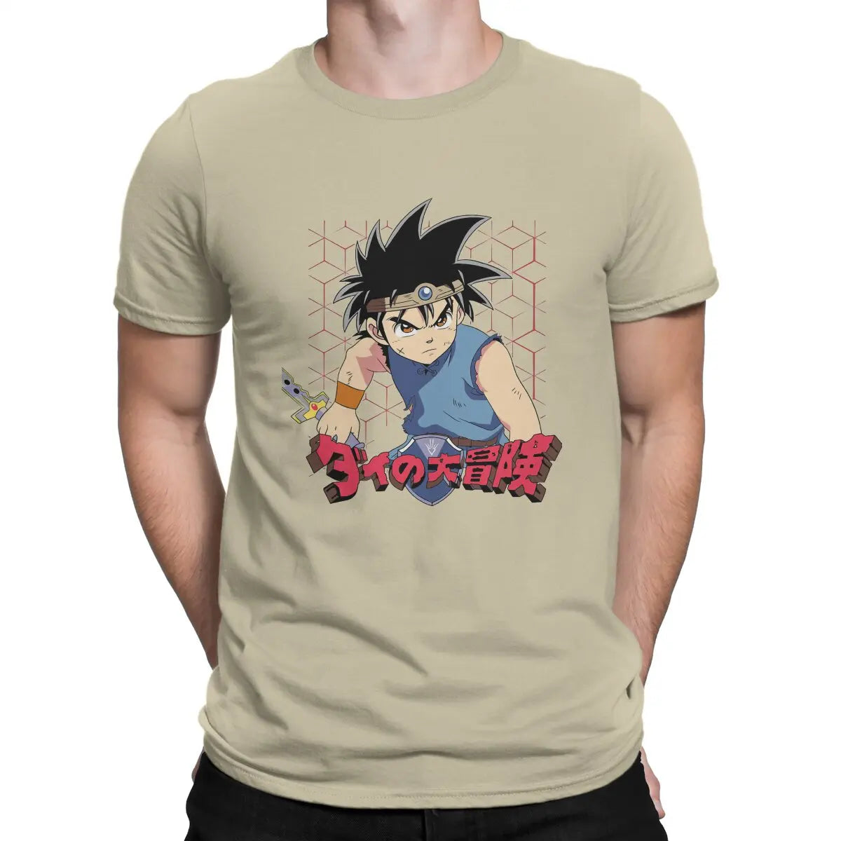 Men's T-Shirt Dai Novelty Cotton Tee Shirt Short Sleeve Dragon Quest Dragonlord Hero Game T Shirts Round Collar Clothes Gift