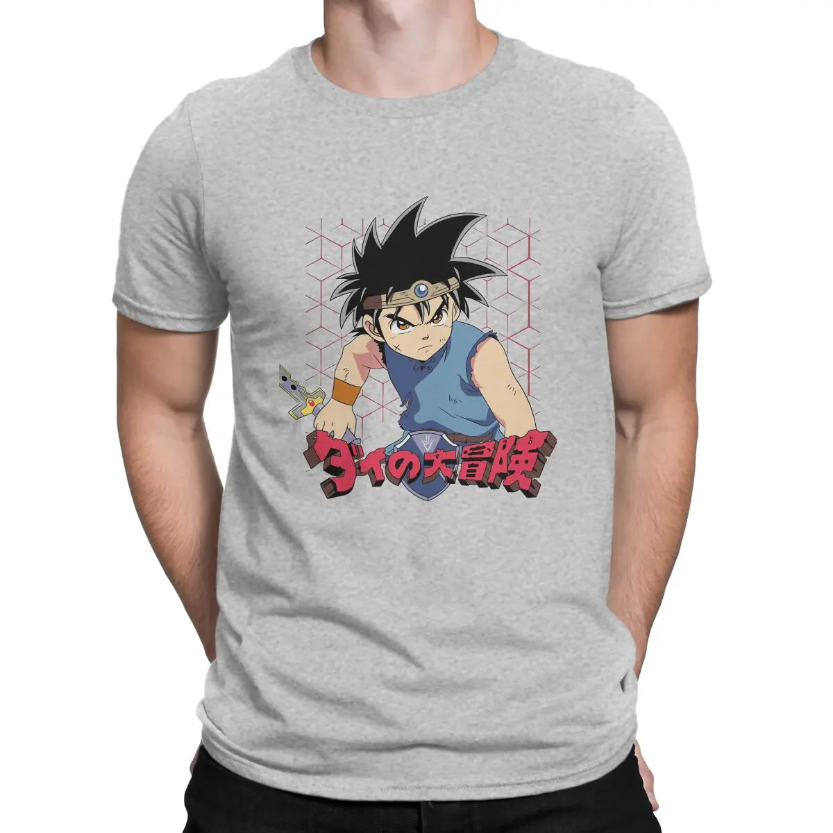 Men's T-Shirt Dai Novelty Cotton Tee Shirt Short Sleeve Dragon Quest Dragonlord Hero Game T Shirts Round Collar Clothes Gift