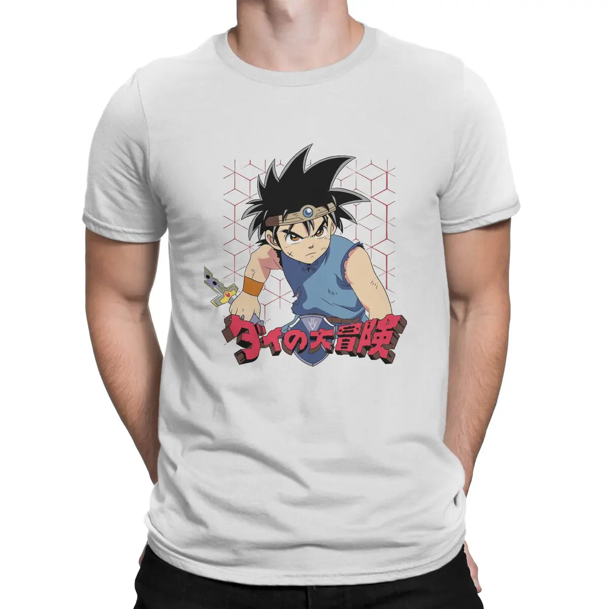 Men's T-Shirt Dai Novelty Cotton Tee Shirt Short Sleeve Dragon Quest Dragonlord Hero Game T Shirts Round Collar Clothes Gift