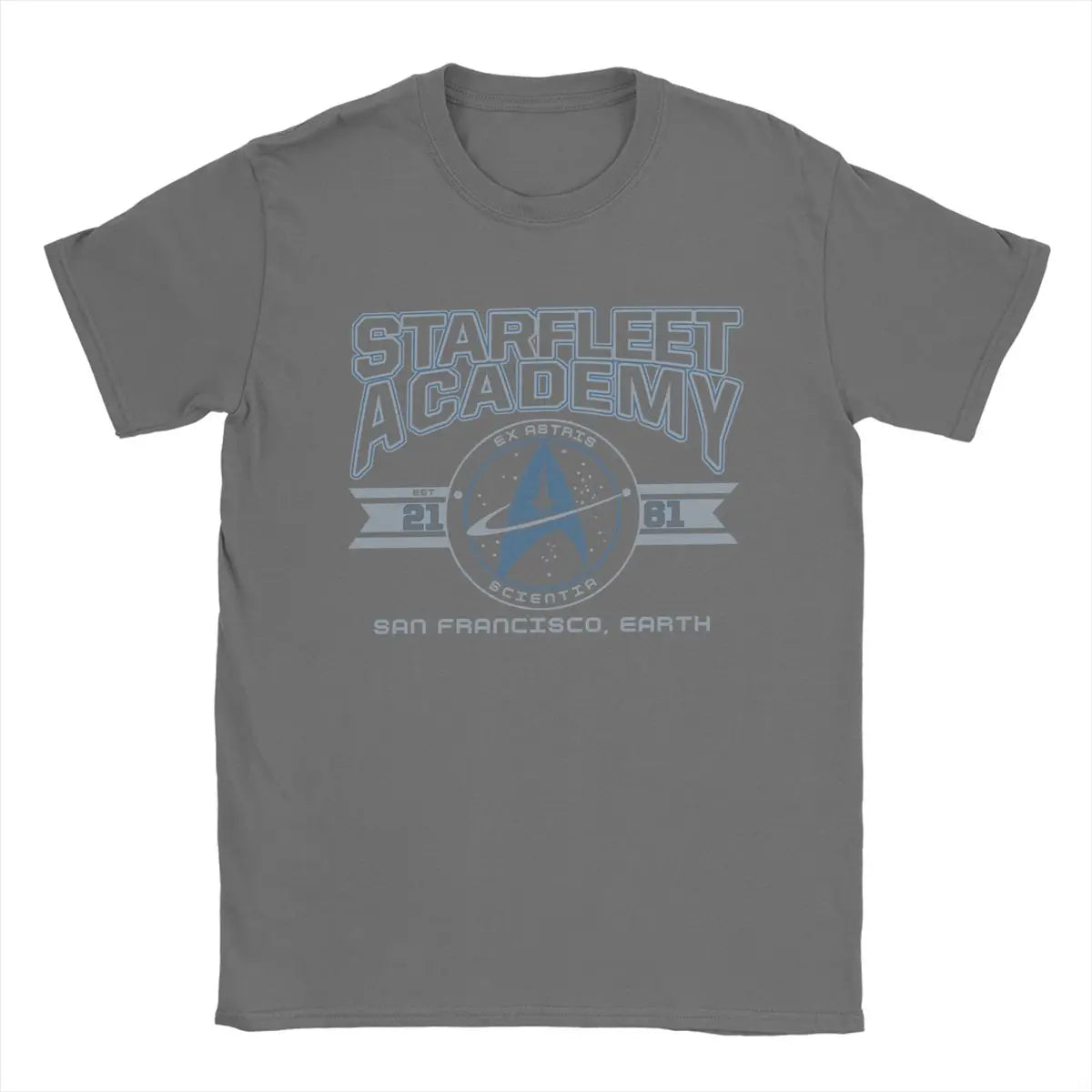 Men's T-Shirt Stars Treks Starfleet Academy Earth Creative Pure Cotton Tee Shirt Short Sleeve T Shirts O Neck Tops Printing