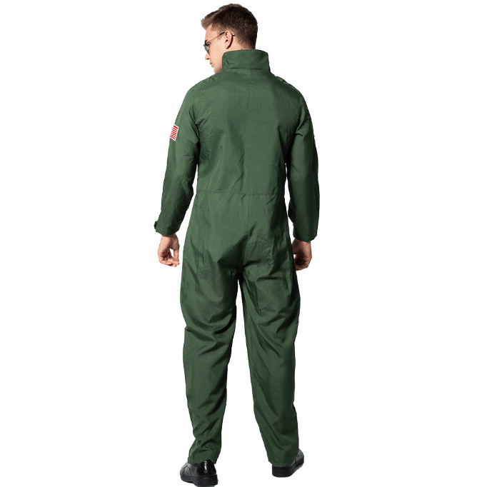 Men's Top Gun Flight Suit Costume Halloween