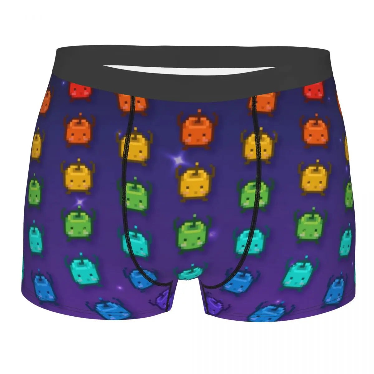 Men Stardew Valley Rainbow Junimos Underwear Video Game Novelty Boxer Shorts Panties Male Soft Underpants S-XXL