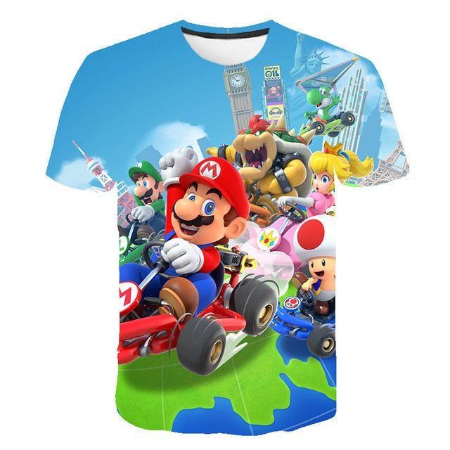 Men t-shirt Mario in love tshirt Women t shirt