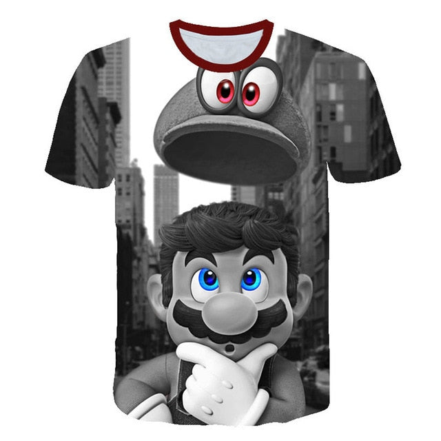 Men t-shirt Mario in love tshirt Women t shirt