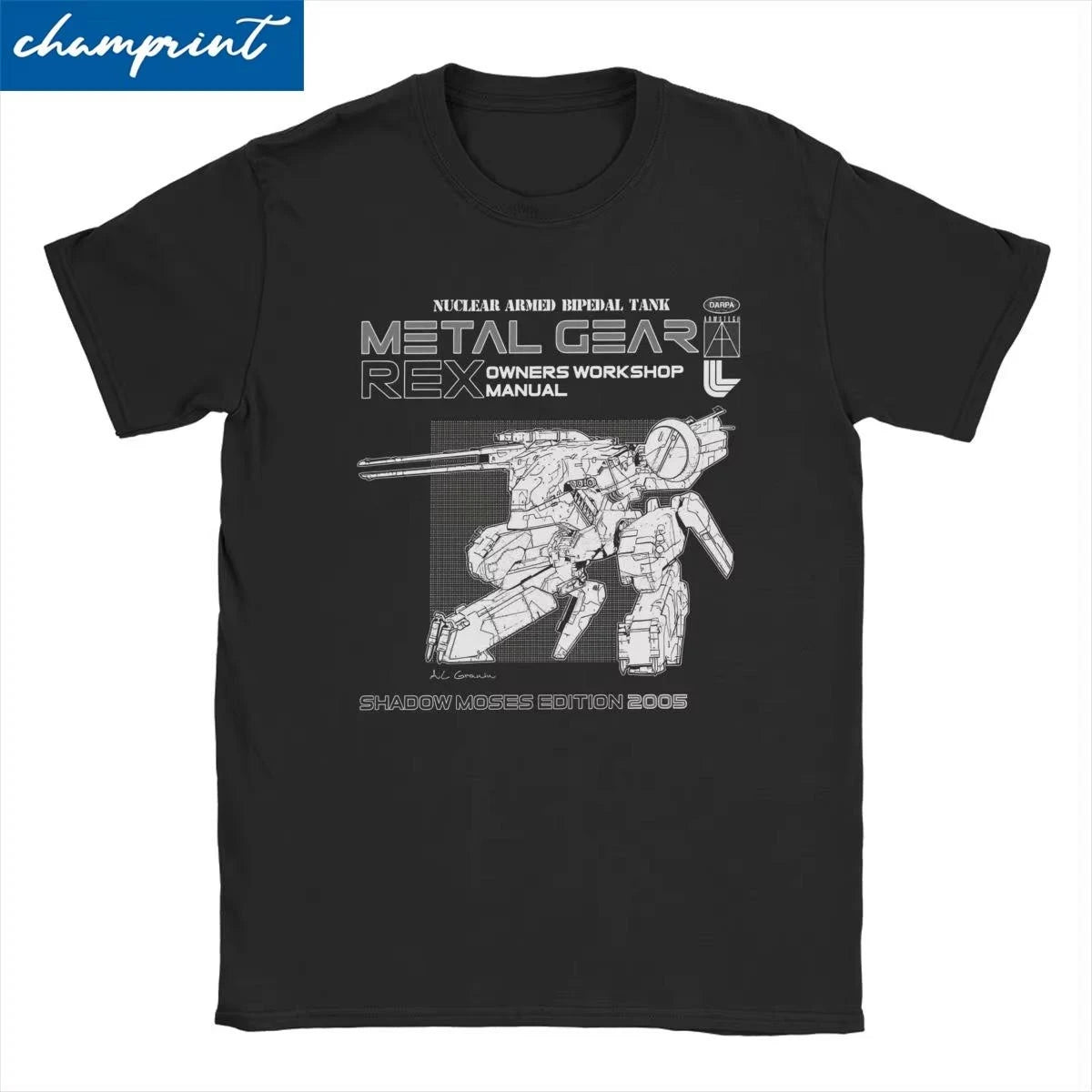 Men Women MGS1 Solid Snake Game T Shirt Metal Gear Cotton Tops Funny Short Sleeve O Neck Tees Classic T-Shirts