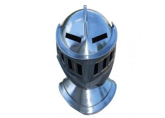 Mens Closed Knight Armour Helmet-0