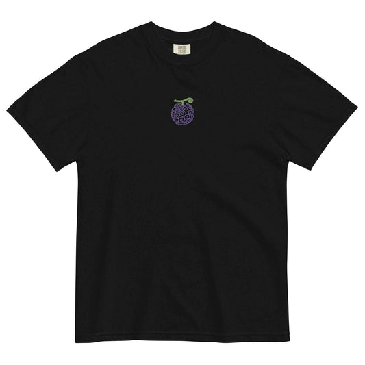 Gum Gum Devil Fruit Comfort Colors® Embroidered Anime Tee - Black / S