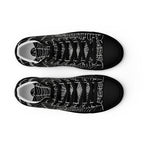 Spider Web Men’s High Top Canvas Shoes - 5