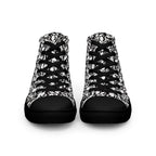 Skull and Bones Ossuary Men’s High Top Canvas Shoes - 5