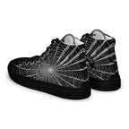 Spider Web Men’s High Top Canvas Shoes - 5