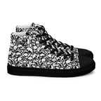 Skull and Bones Ossuary Men’s High Top Canvas Shoes - 5