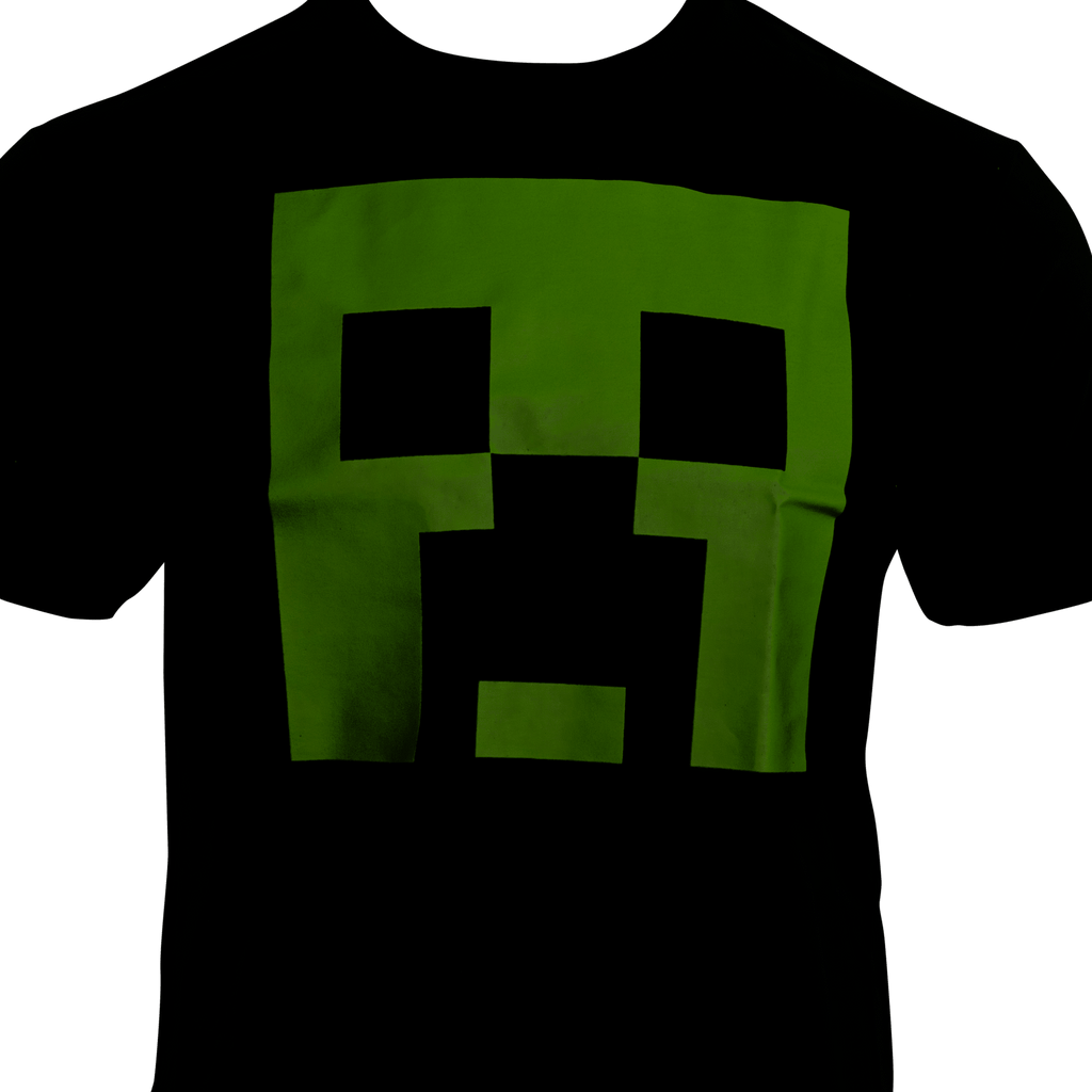 Men's Minecraft Fear the Creeper Glow in Dark 2 Piece Set T-shirt