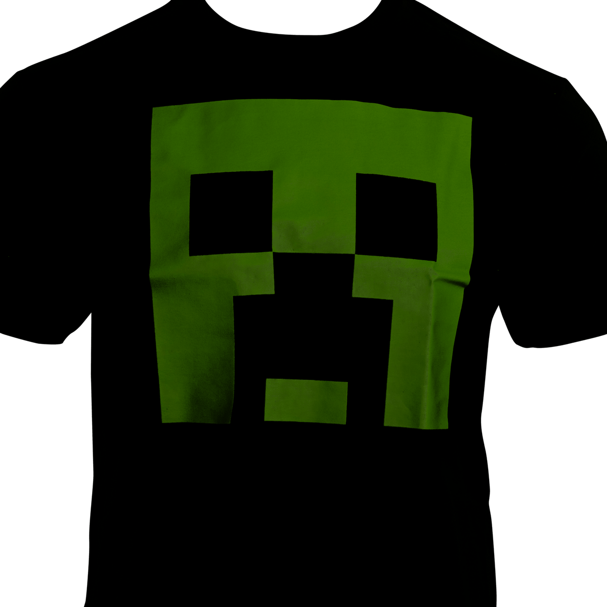Men's Minecraft Fear the Creeper Glow in Dark 2 Piece Set T-shirt