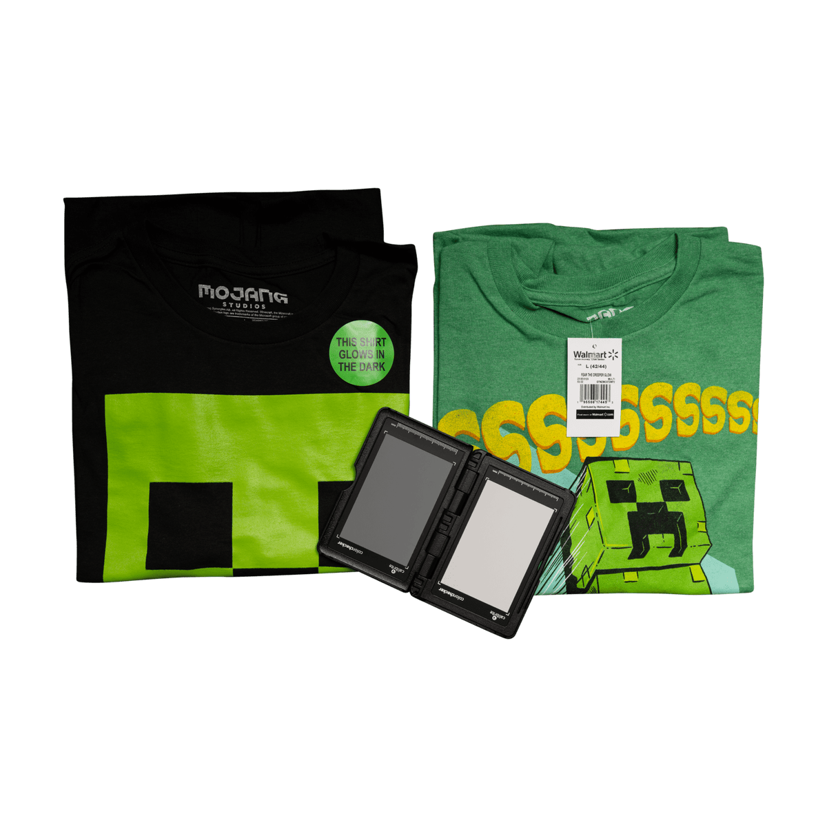 Men's Minecraft Fear the Creeper Glow in Dark 2 Piece Set T-shirt