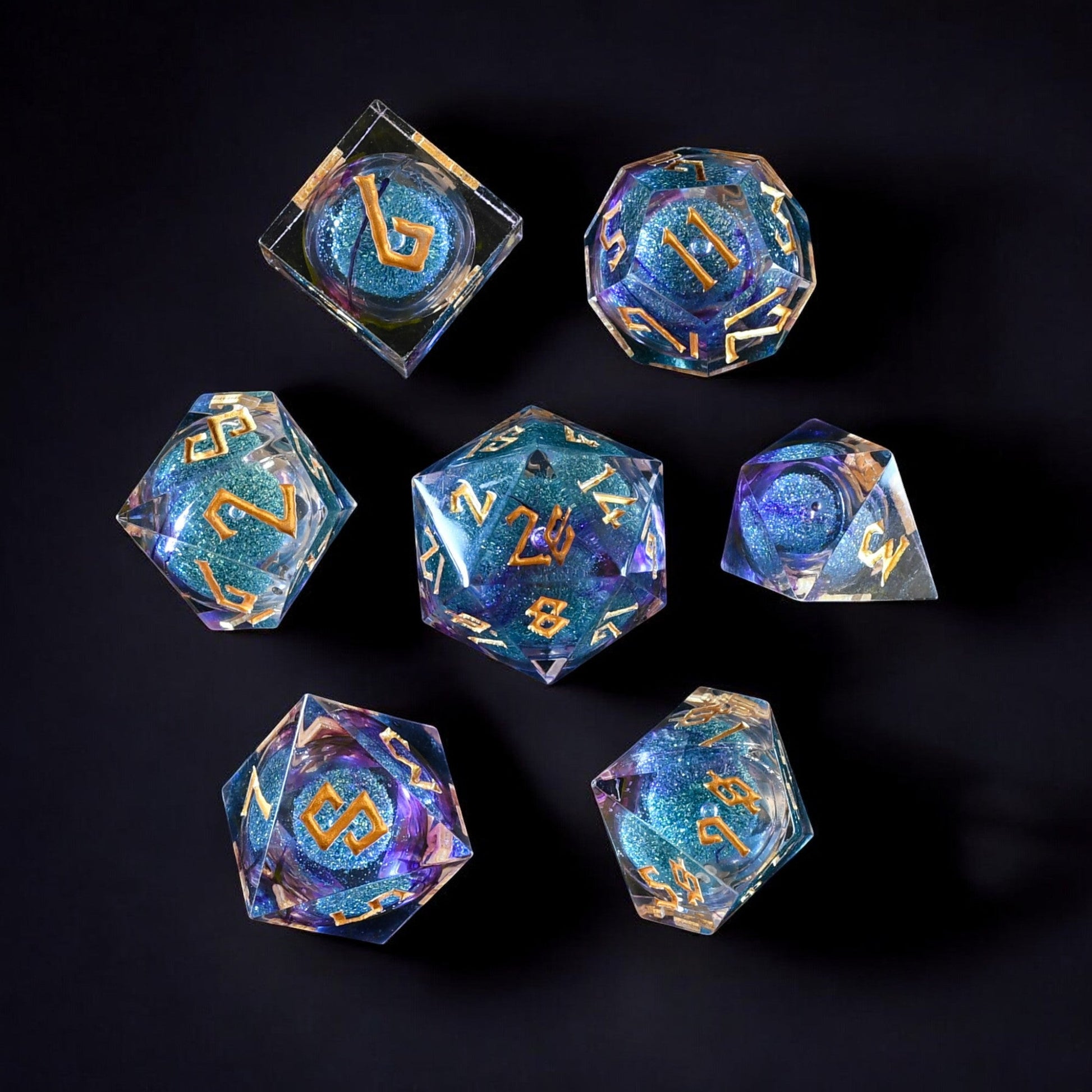 Mermaid Cove Liquid Core Dice Set