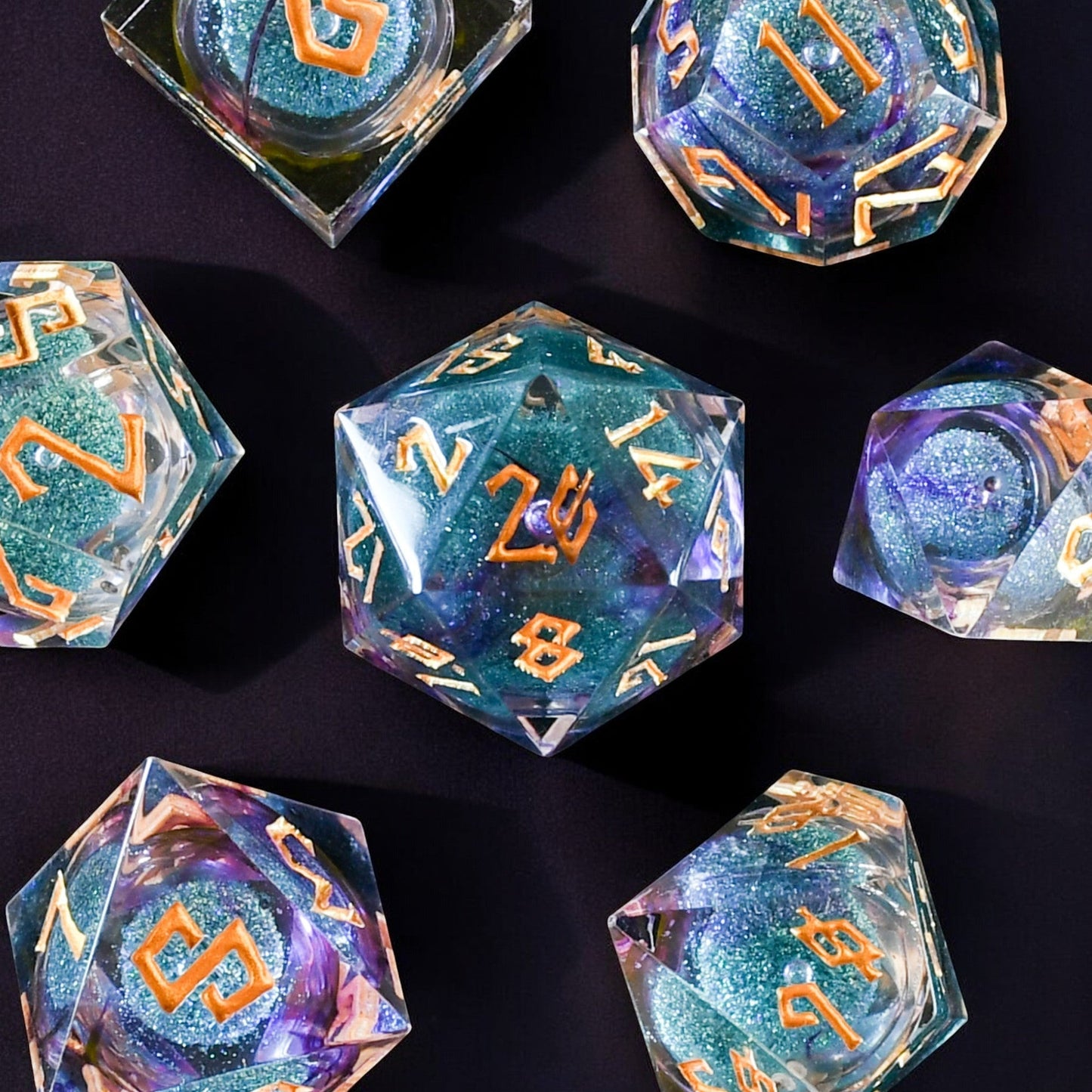 Mermaid Cove Liquid Core Dice Set