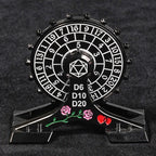 Metal DND Dice Spinner: Rose Love Ferris Wheel Spinning Dice