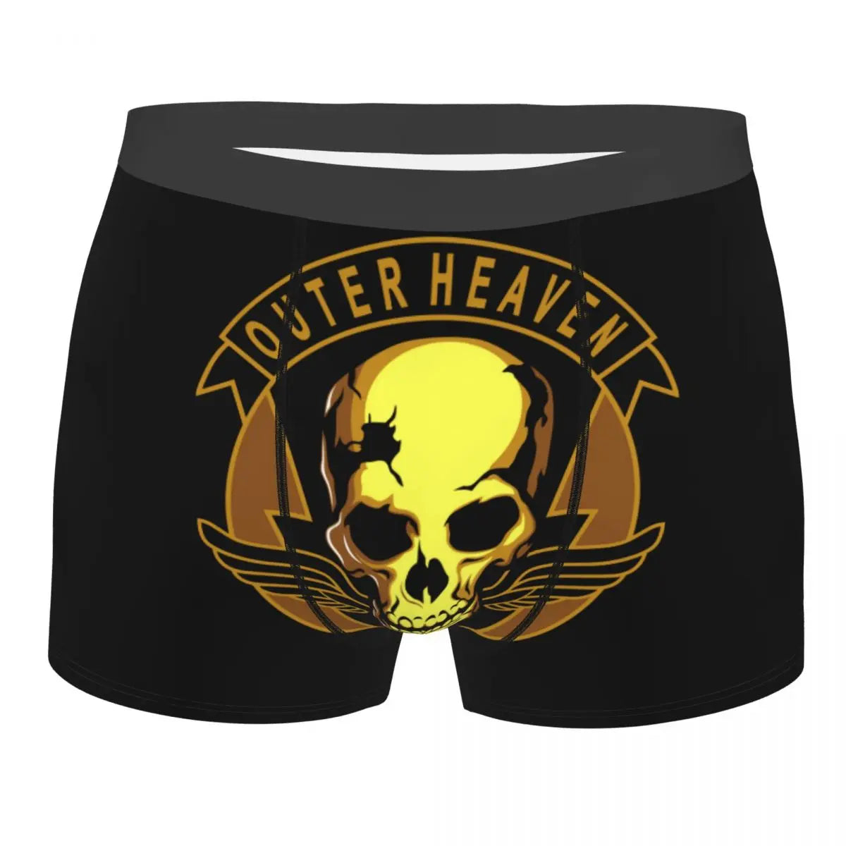 Metal Gear Solid Fox Logo Boxer Shorts For Homme 3D Print Video Game Underwear Panties Briefs Breathable Underpants