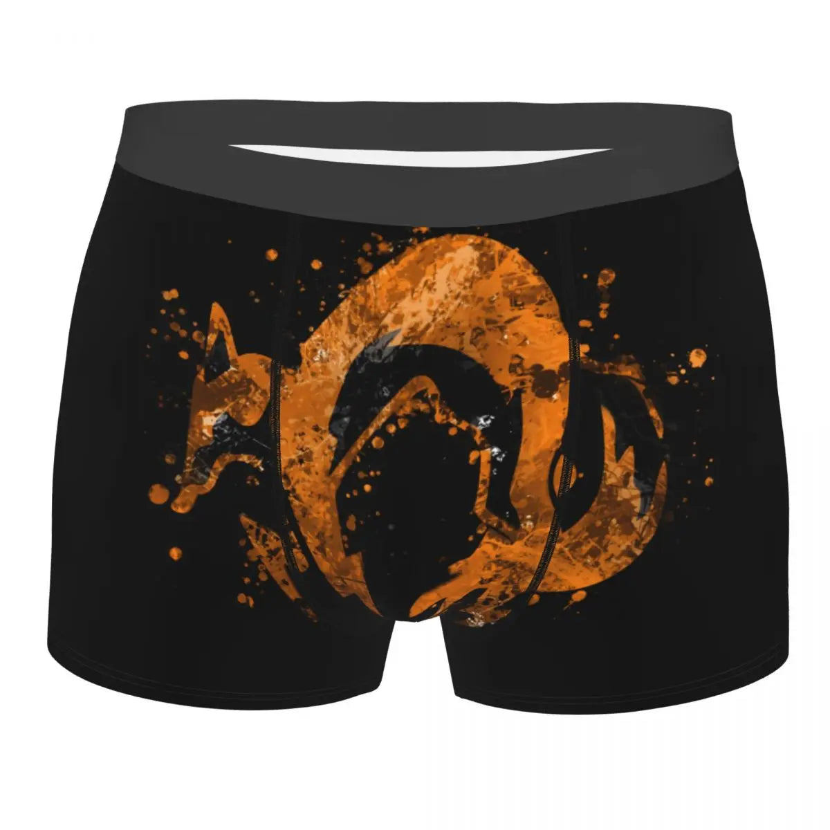 Metal Gear Solid Fox Logo Boxer Shorts For Homme 3D Print Video Game Underwear Panties Briefs Breathable Underpants