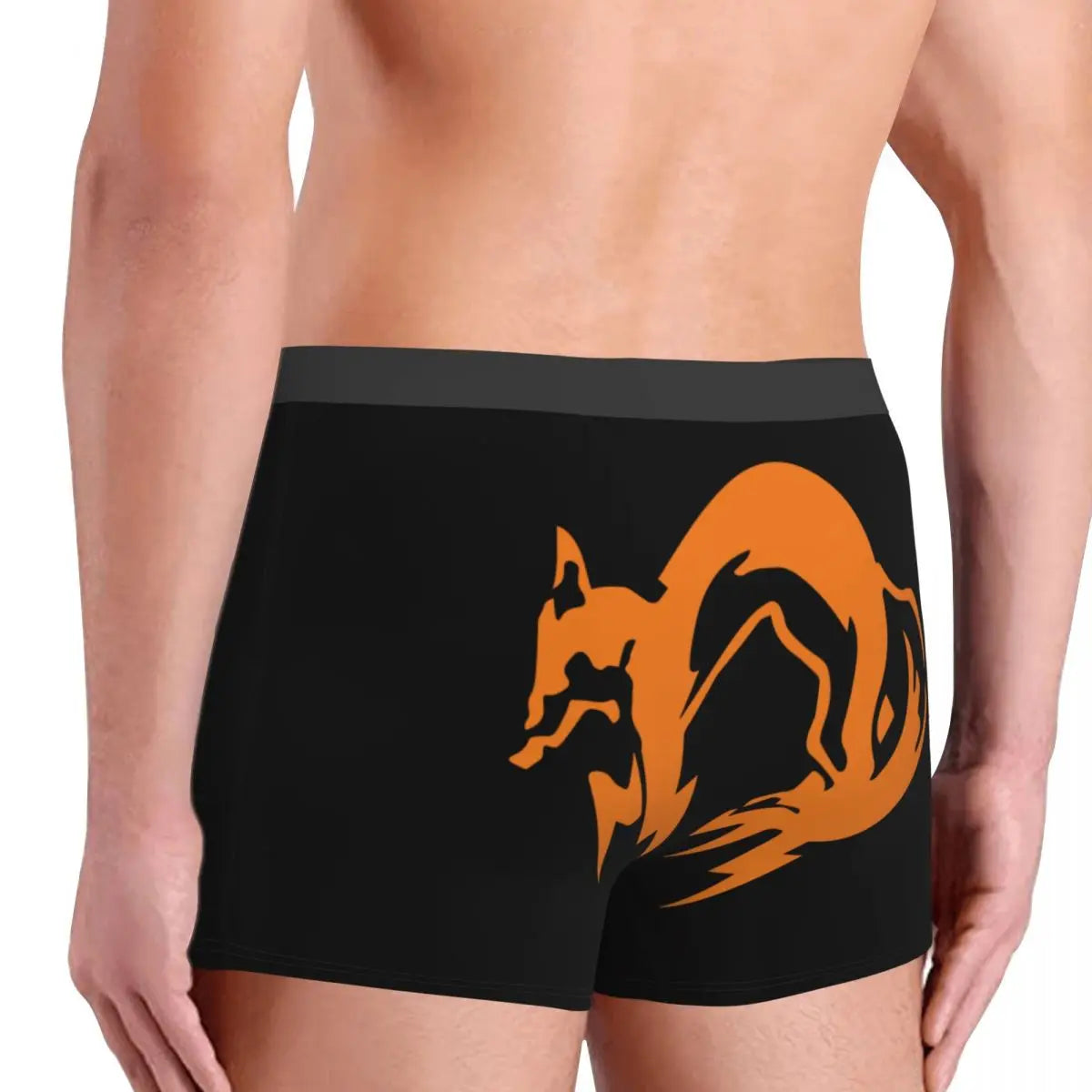 Metal Gear Solid Fox Logo Boxer Shorts For Homme 3D Print Video Game Underwear Panties Briefs Breathable Underpants