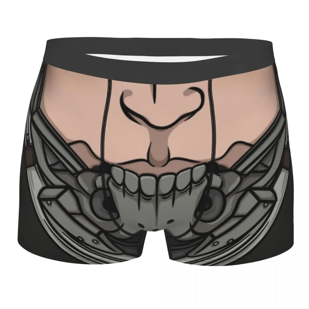 Metal Gear Solid Fox Logo Boxer Shorts For Homme 3D Print Video Game Underwear Panties Briefs Breathable Underpants