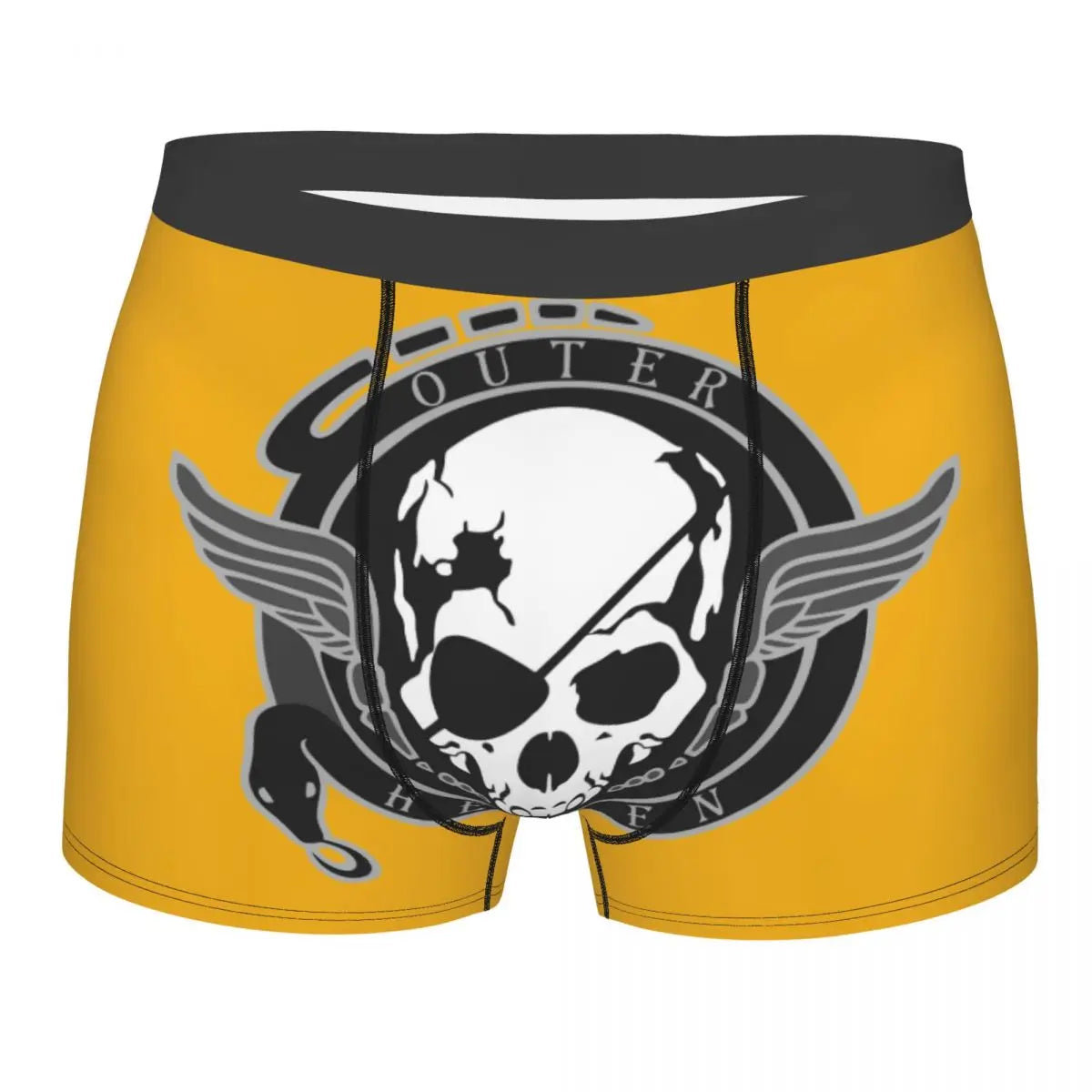 Metal Gear Solid Fox Logo Boxer Shorts For Homme 3D Print Video Game Underwear Panties Briefs Breathable Underpants