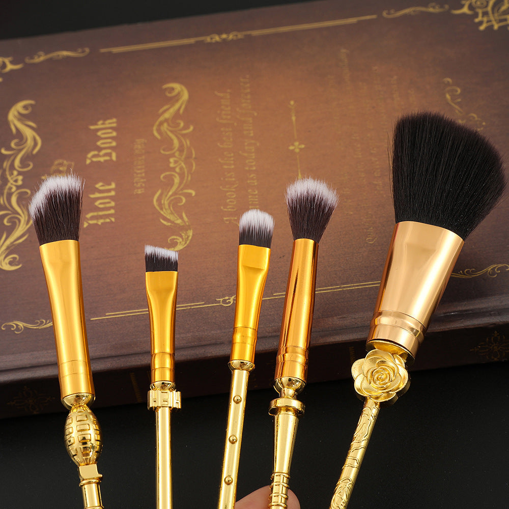 Metal Makeup Brush Set Loose Powder Brush Eye Shadow Brush Lloyd Arnia 2D Periphery