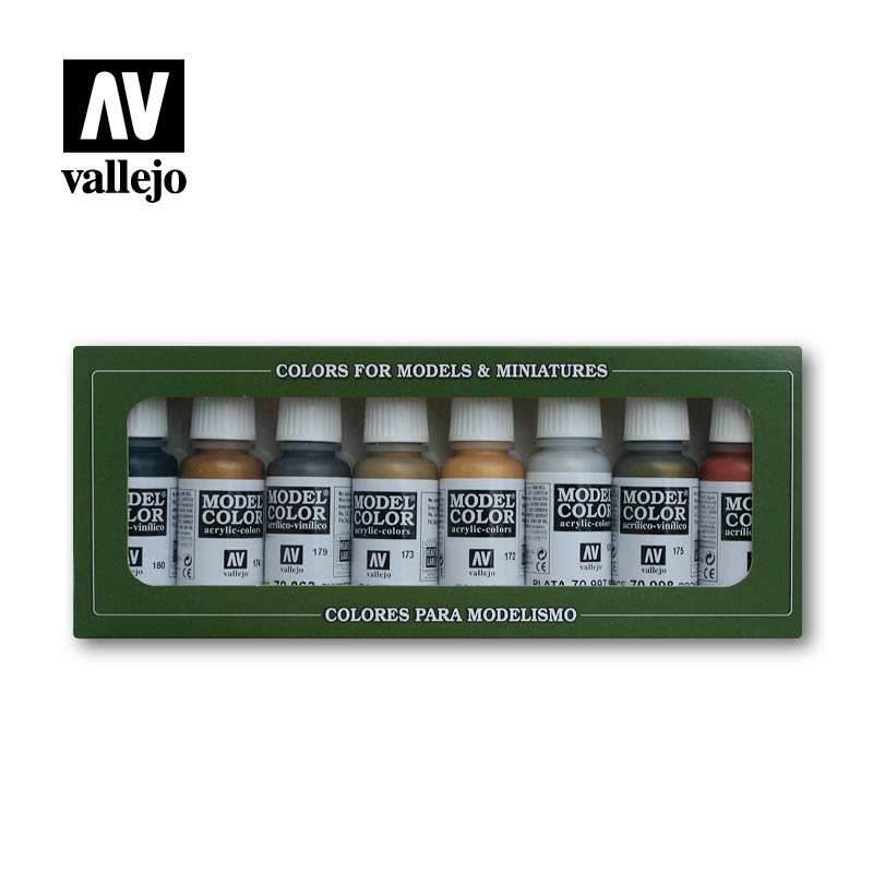 Model Color Set: Metallic Colors (8) - 