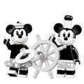 Mickey & Minnie Mouse Disney Minifigures set of 2 (Black & White)