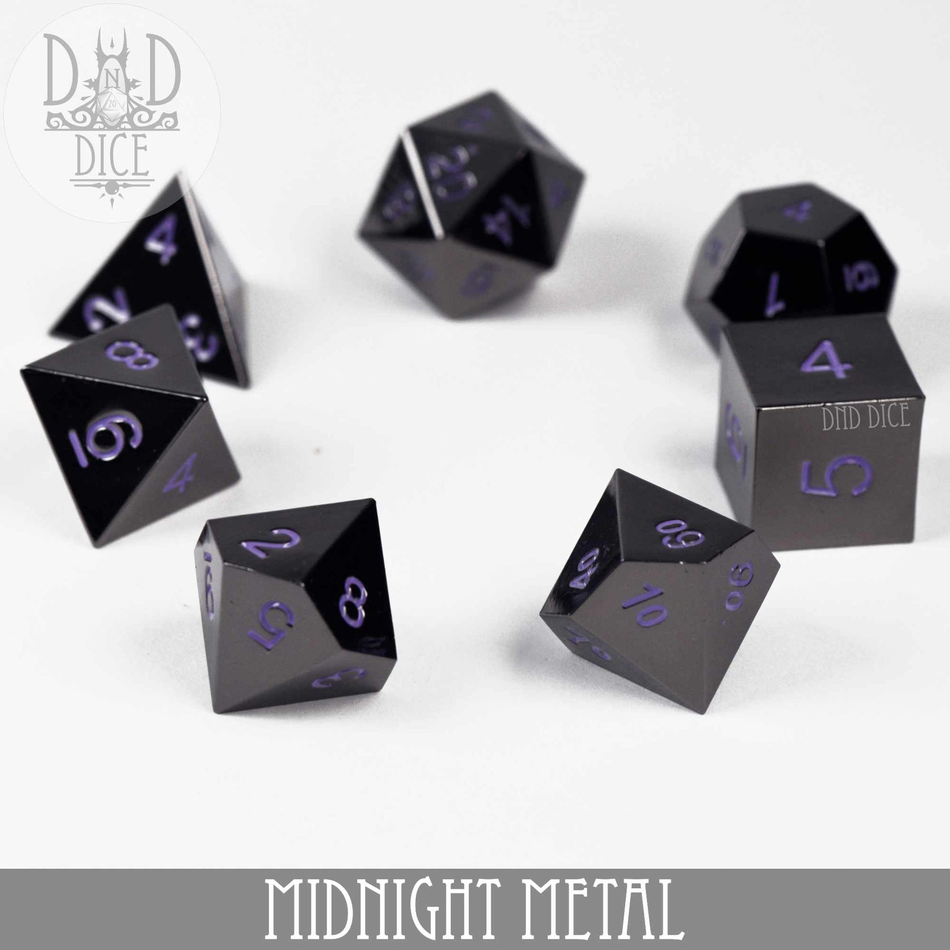 Midnight Metal Dice Set