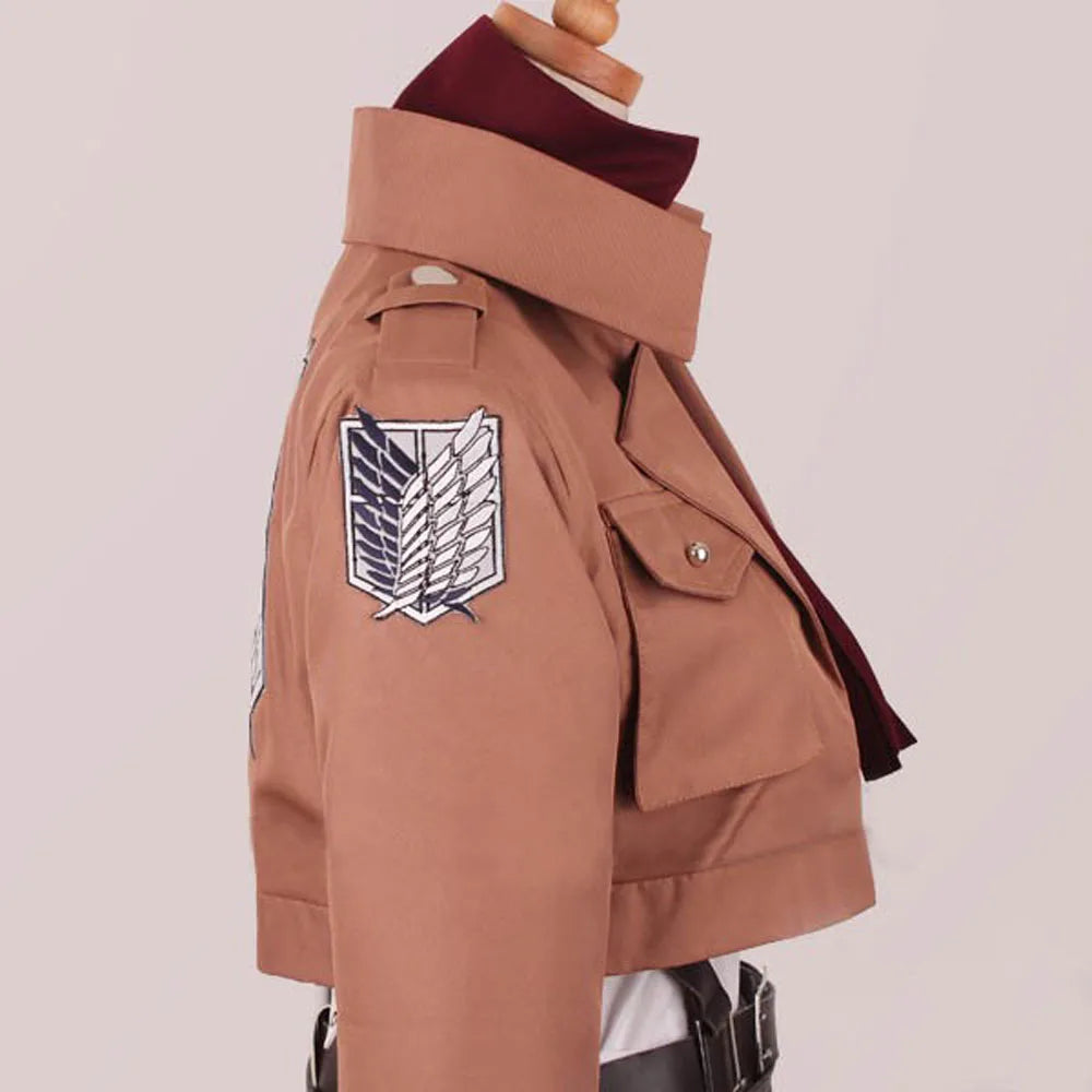 Mikasa Ackerman Cosplay Costume Attack on Titan Recon Corps Cosplay Costume Custom Made Any Size