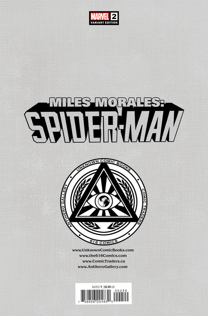 Miles Morales: Spider-Man #2 Unknown Comics Ben Harvey Exclusive Virgin Var (01/11/2023)