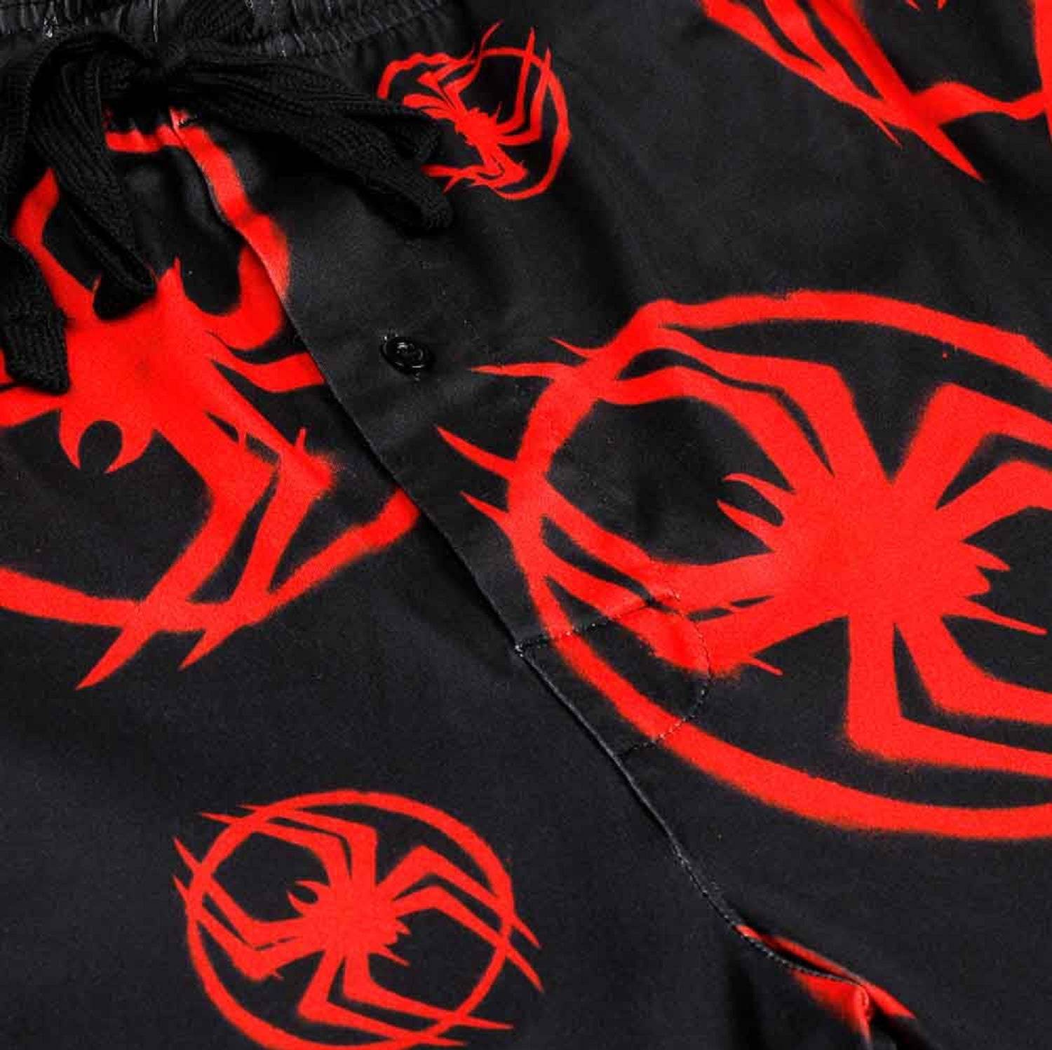 Spider-Man Miles Morales Symbol Marvel Adult Unisex Pajama Sleep Pants - S