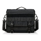 Military Oxford Messenger Bag - Black