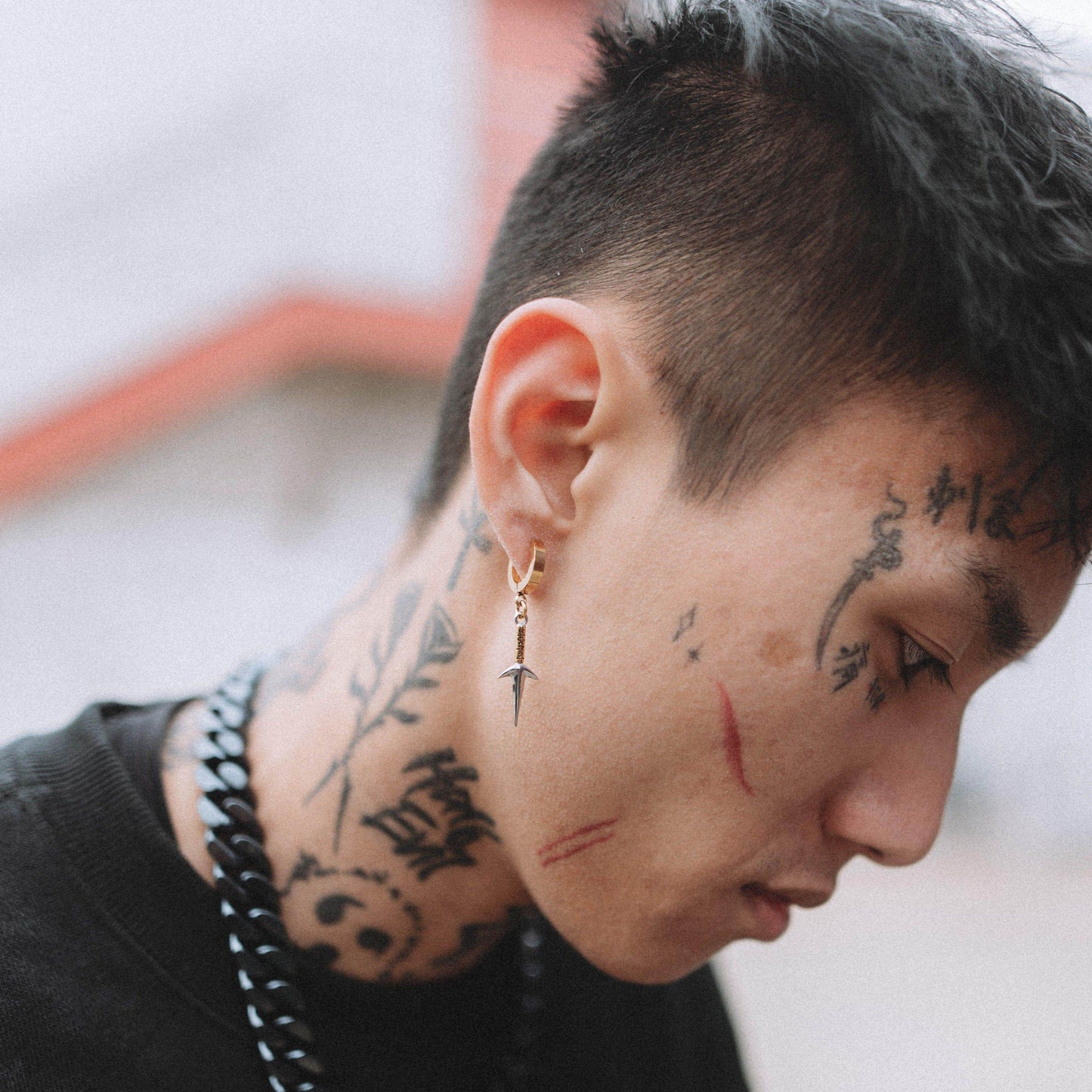 Naruto™ Minato's Kunai Earring - Chrome / Single