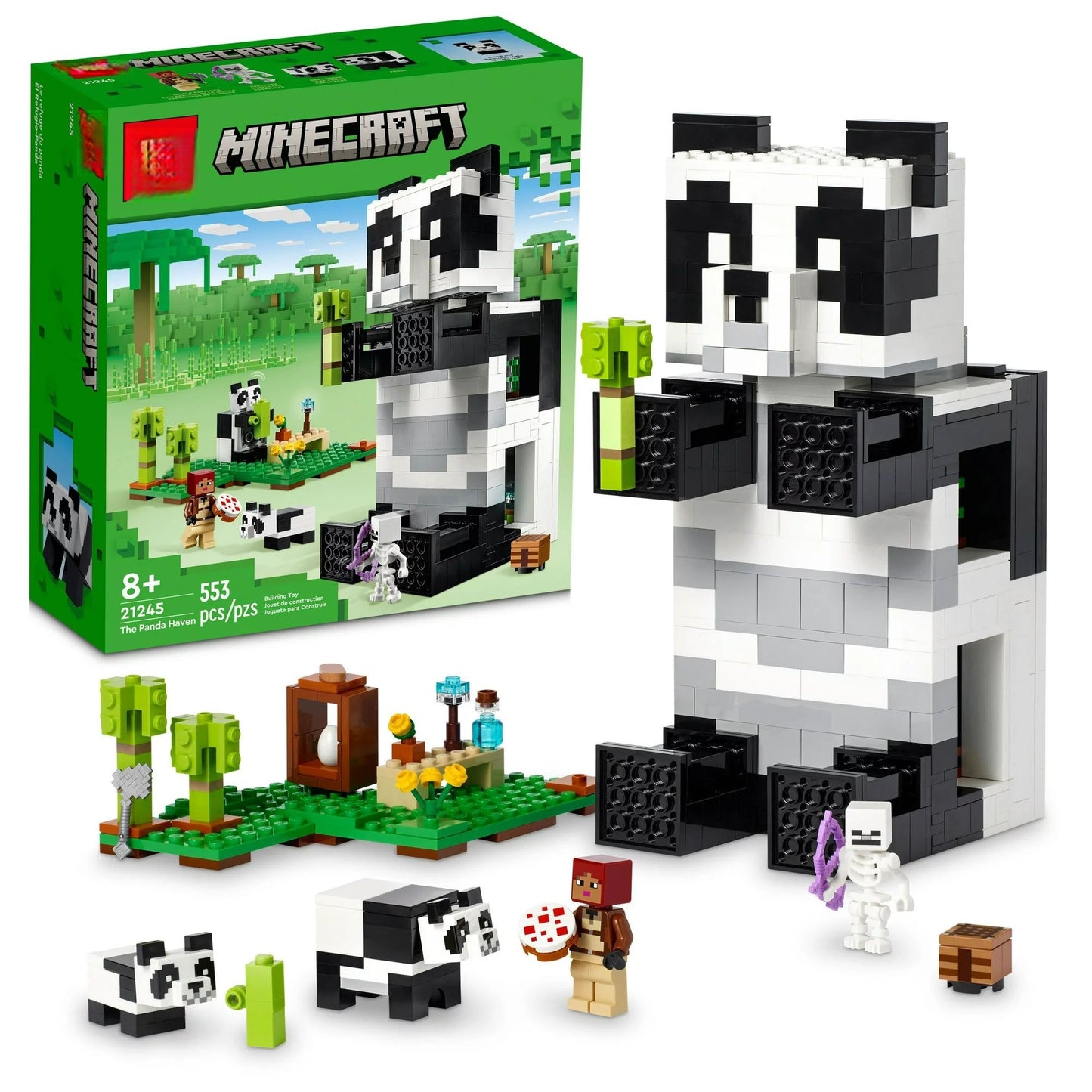 Minecraft The Panda Haven Toy House with Animals 21245