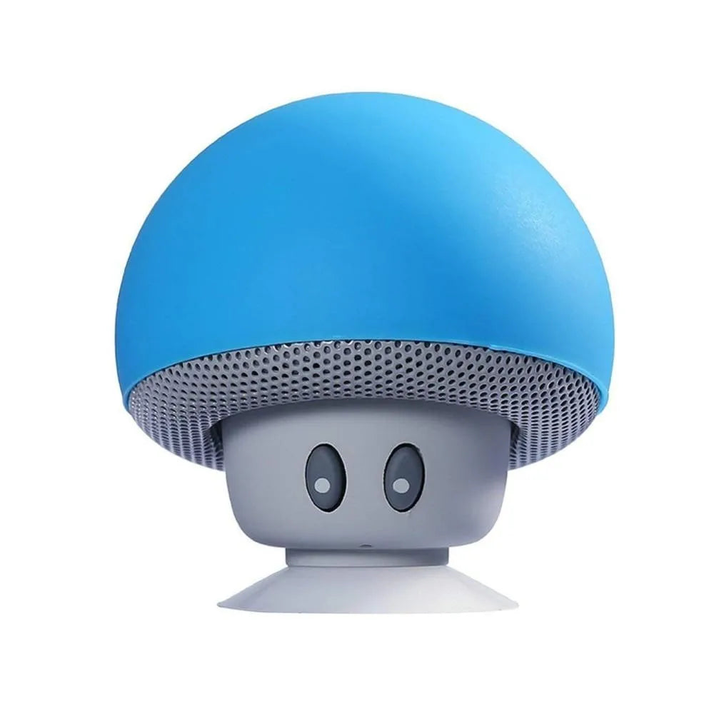 Mini Mushroom Bluetooth Speaker 5.0 Wireless Range Subwoofer With Suction Cup for Phones Cycling Picnic Outdoor