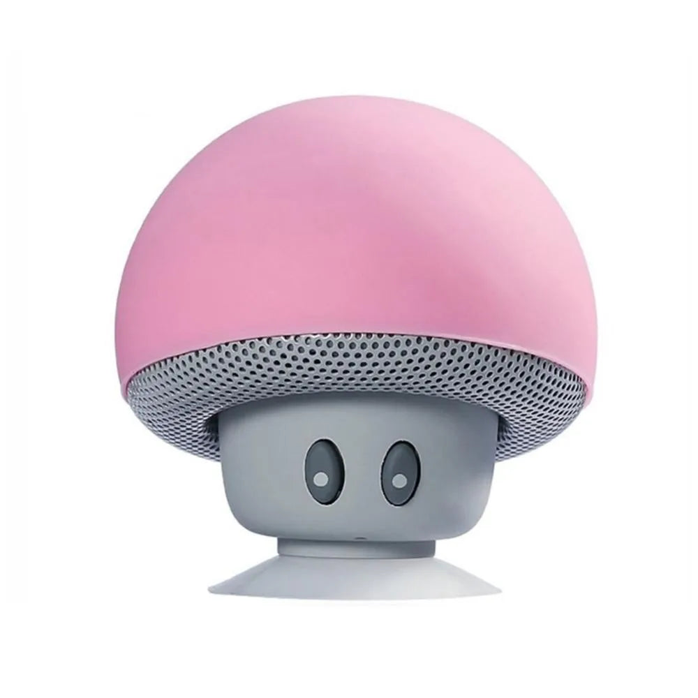 Mini Mushroom Bluetooth Speaker 5.0 Wireless Range Subwoofer With Suction Cup for Phones Cycling Picnic Outdoor