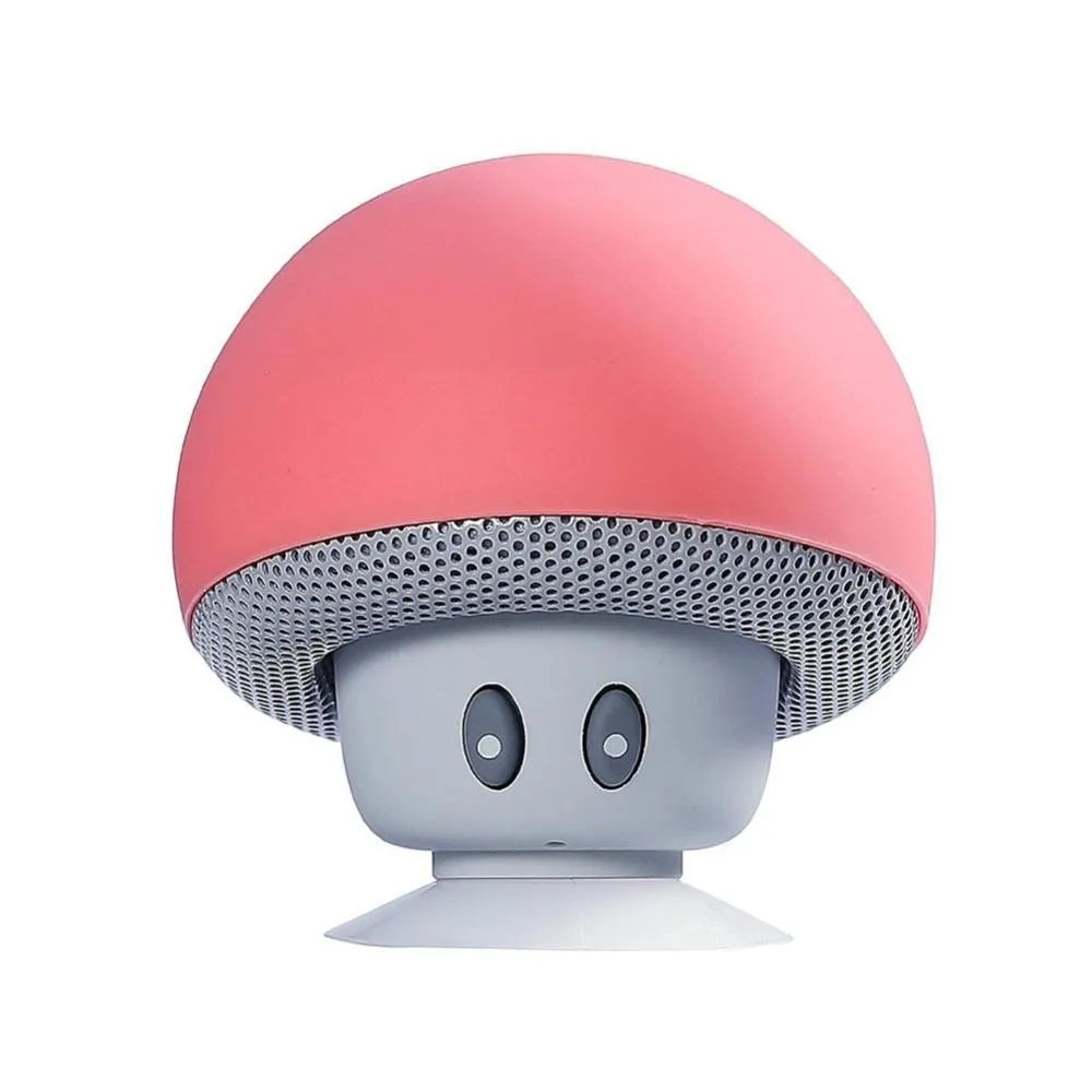 Mini Mushroom Bluetooth Speaker 5.0 Wireless Range Subwoofer With Suction Cup for Phones Cycling Picnic Outdoor