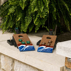 Mini Tabletop Resin & Wood Cornhole Set | Gameday Collection