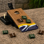 Mini Tabletop Resin & Wood Cornhole Set | Gameday Collection