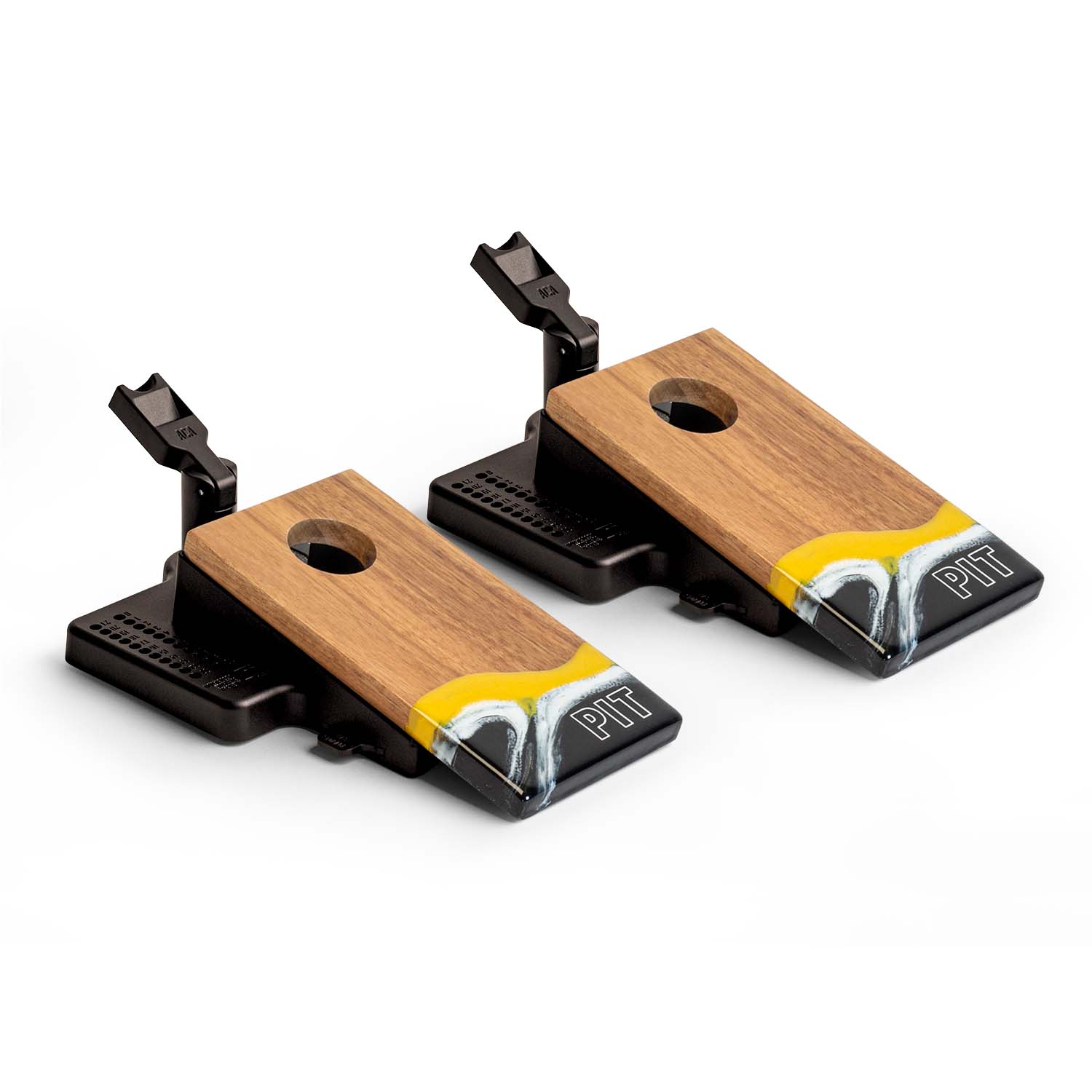 Mini Tabletop Resin & Wood Cornhole Set | Gameday Collection